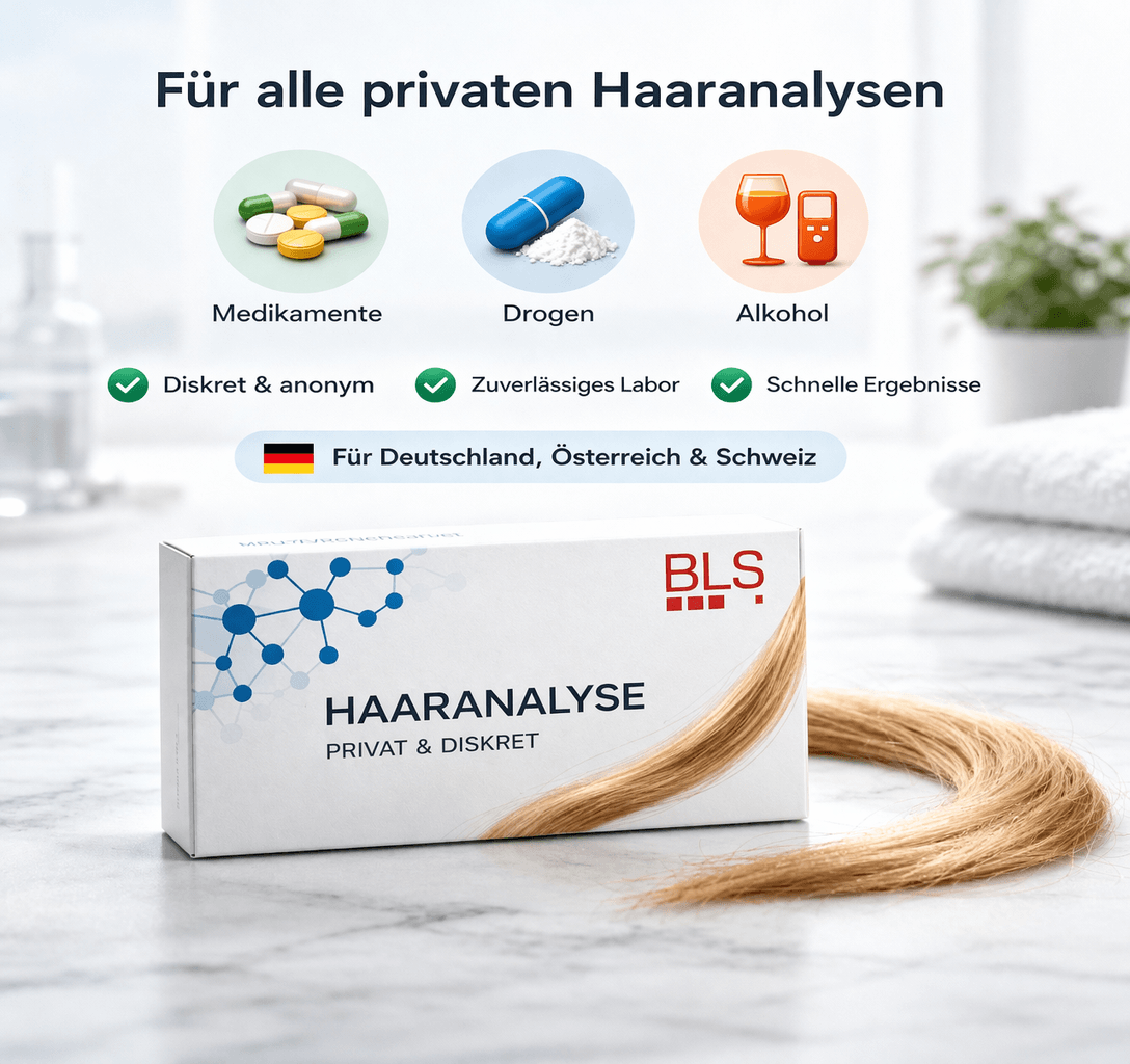 Haaranalyse für Drogen, Alkohol und Medikamente – diskrete und anonyme Labortests mit schnellen Ergebnissen für Deutschland, Österreich und Schweiz