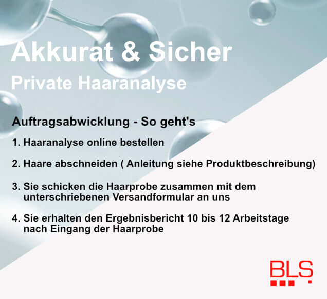 Haaranalyse Bavarian Lifescience - Auftragsabwicklung