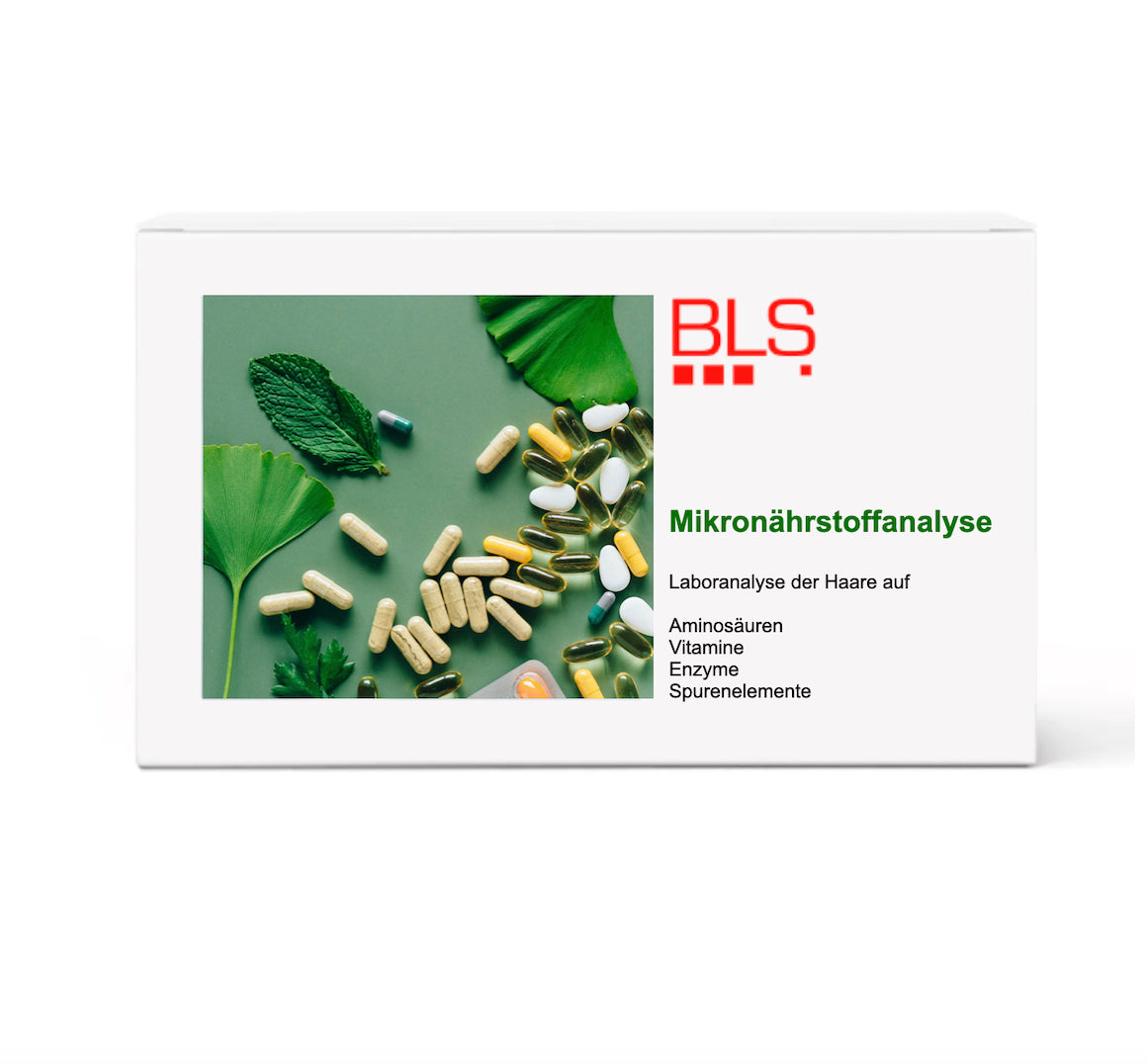 Mikronährstoffanalyse Haartest - Laboranalyse der Haare - Aminosäuren, Vitamine, Enzyme, Spureneleme