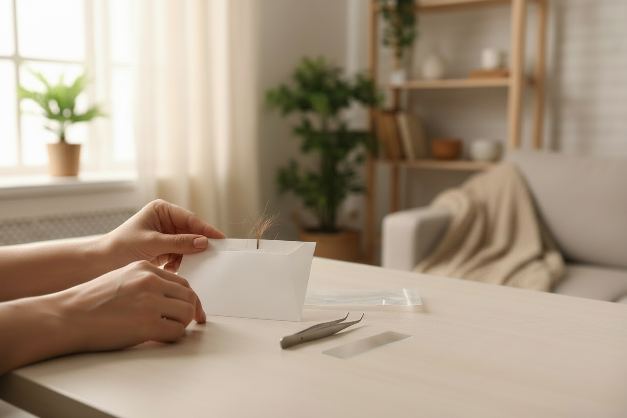 Gerichtliche Haaranalyse background