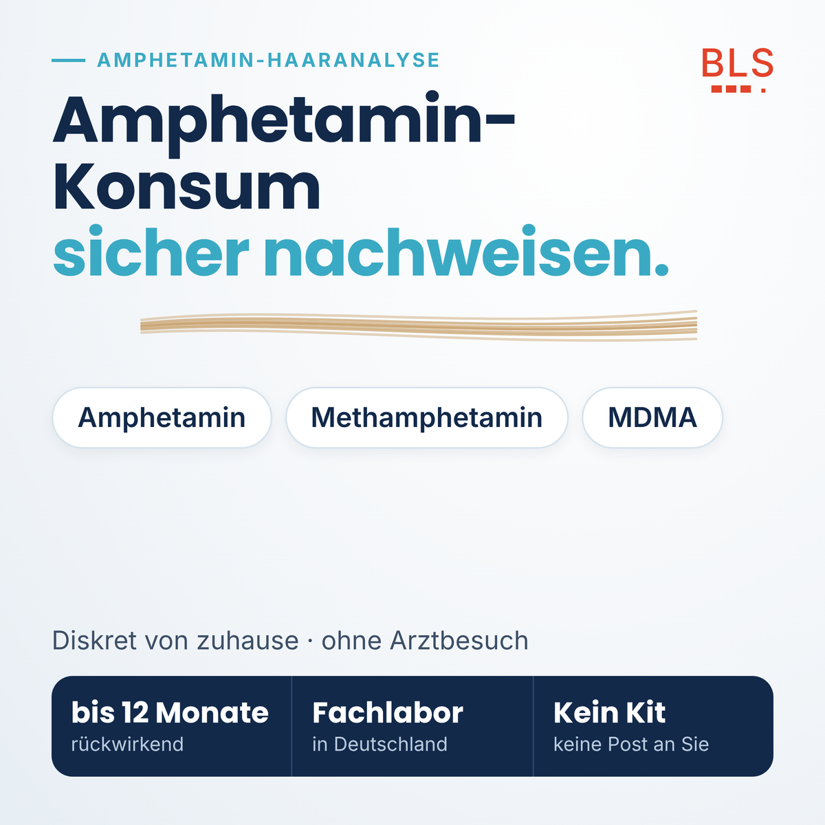 Amphetamin Haaranalyse privat – Amphetamin, Methamphetamin und MDMA bis 12 Monate rückwirkend nachweisen