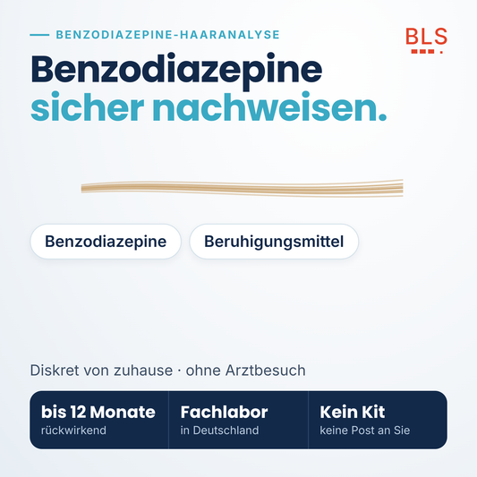 Benzodiazepine Haaranalyse privat – Beruhigungsmittel bis 12 Monate rückwirkend nachweisen