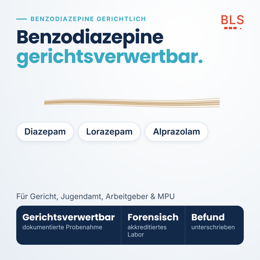 Benzodiazepine Haaranalyse gerichtsverwertbar – Diazepam, Lorazepam und Alprazolam nachweisen