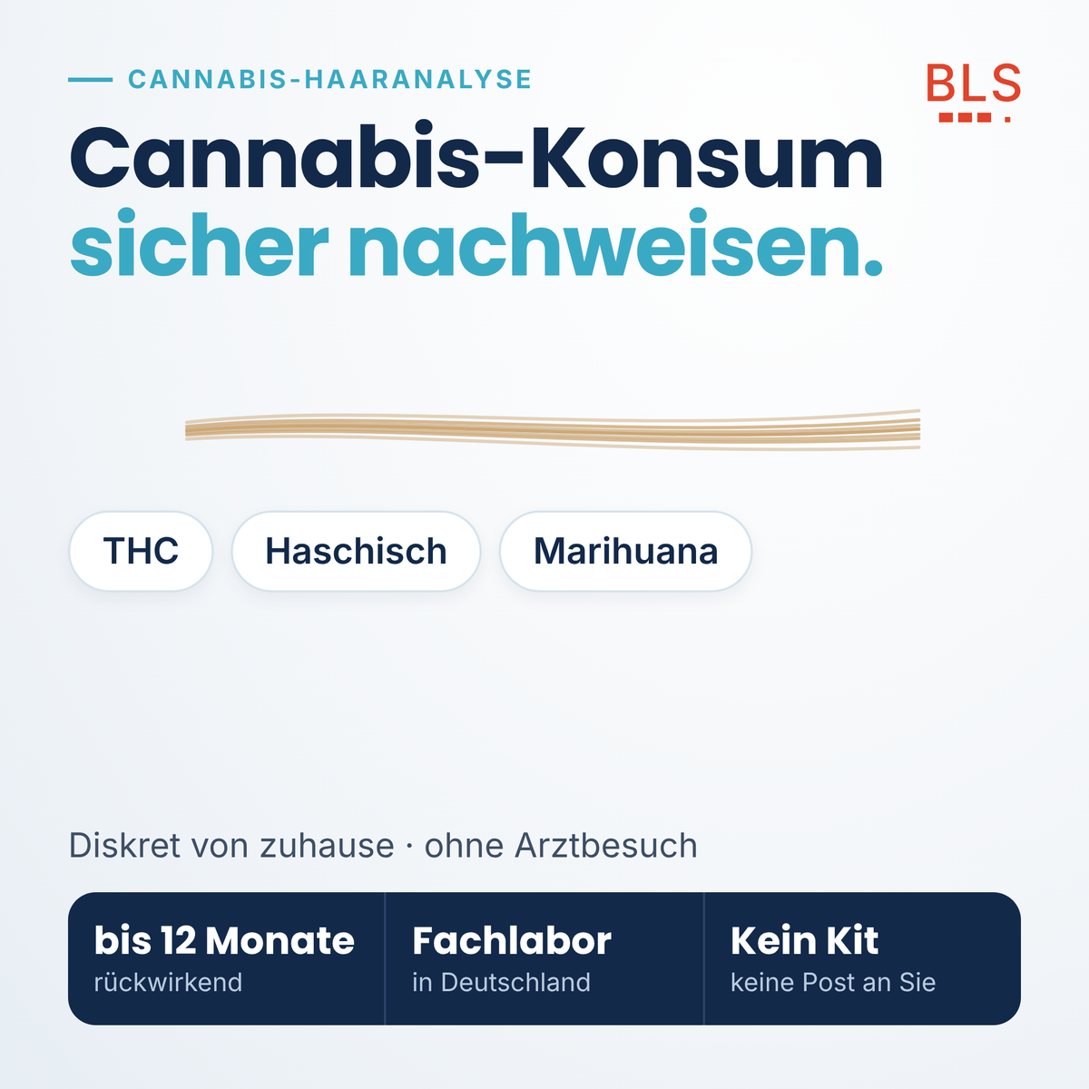Cannabis Haaranalyse privat – THC-Konsum bis 12 Monate rückwirkend nachweisen
