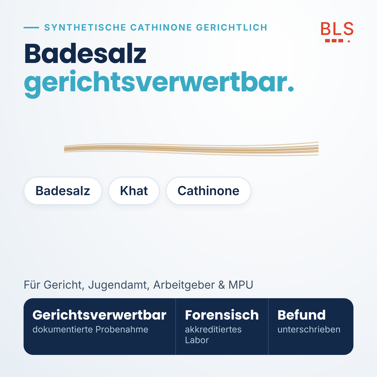 Haaranalyse synthetische Cathinone gerichtsverwertbar – Badesalz und Khat nachweisen
