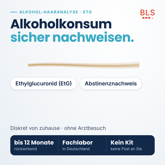Alkohol Haaranalyse EtG privat – Alkoholkonsum bis 12 Monate rückwirkend nachweisen