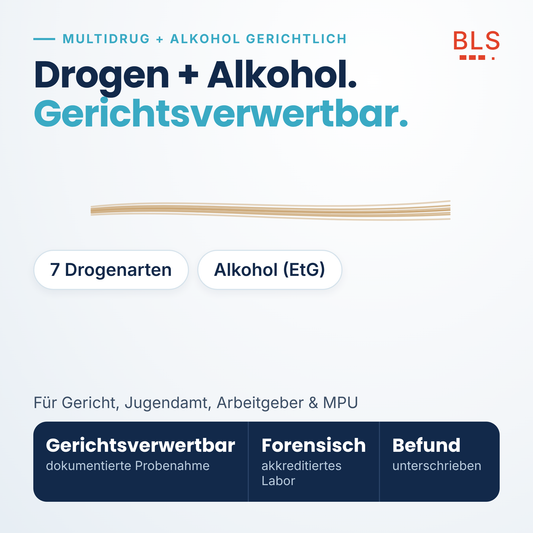 Haaranalyse Drogen und Alkohol gerichtsverwertbar – 7 Drogenarten und EtG in einer Analyse