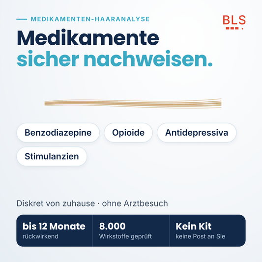 Medikamenten-Haaranalyse privat – Benzodiazepine, Opioide, Antidepressiva und bis zu 8.000 Wirkstoffe nachweisen