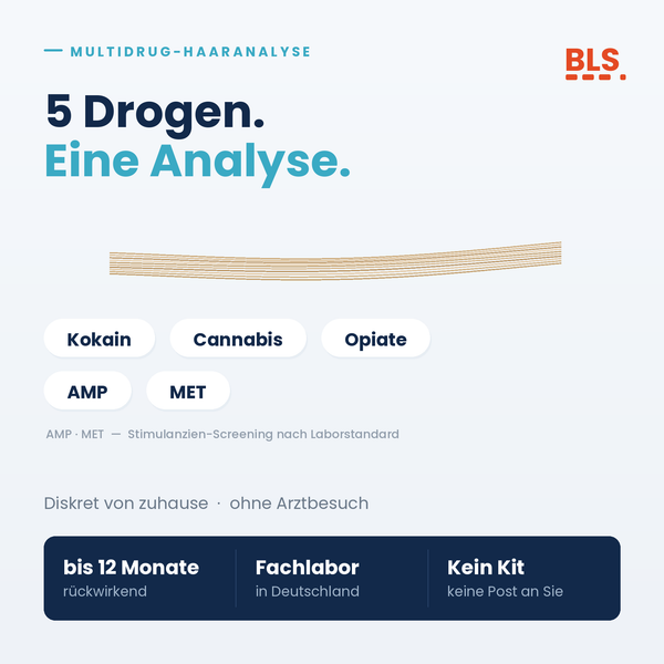 Multidrug Haaranalyse – 5 Drogen privat nachweisen