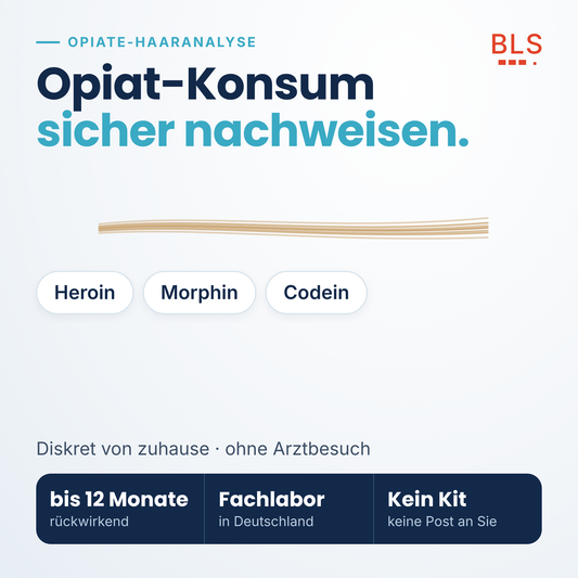 Opiate Haaranalyse privat – Heroin, Morphin und Codein bis 12 Monate rückwirkend nachweisen