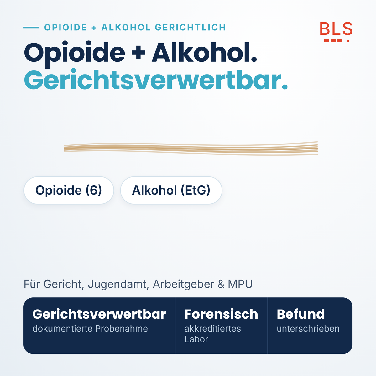 Haaranalyse Opioide und Alkohol gerichtsverwertbar – Opioide und EtG in einer Analyse